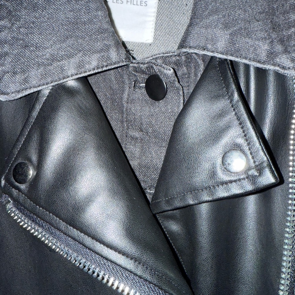 Alex Les Filles faux leather moto jacket - Picture 4 of 9